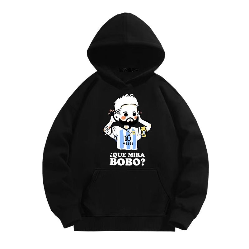 Super Football Superstar Messi Kapuzenpullover für Herren Herbst Jugend Trend Lockere Schulter Langarm Kleidung Jacke_voghion.com
