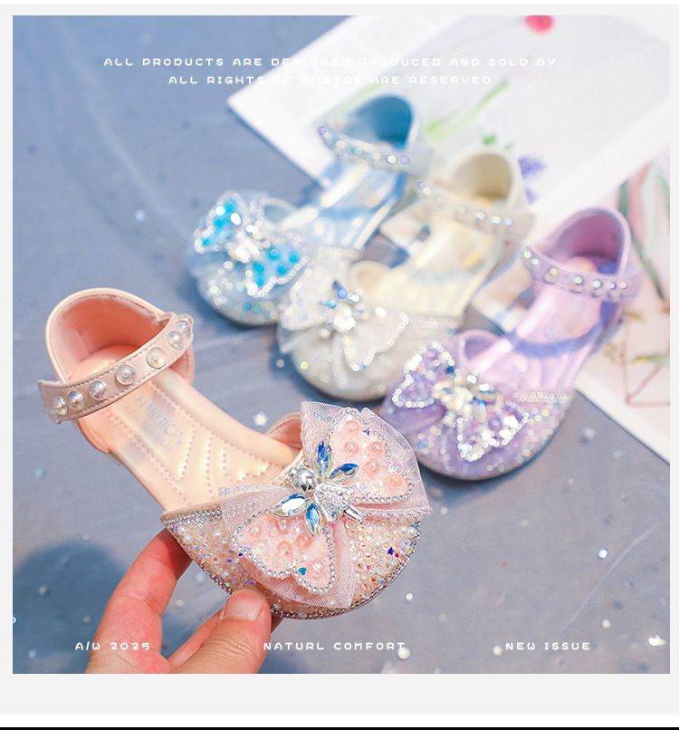 Mädchen Halb Sandalen Sommer 2025 Neue Strass Weichen Boden Prinzessin Schuhe kinder Baotou Baby Kleine Mädchen Einzelnen Schuhe_voghion.com