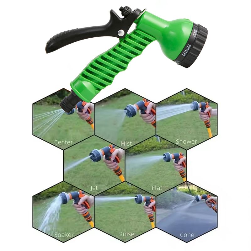Many Pattern Garden Water Gun Hose Nozzle Mutifunctional Household Car Washing Yard Water Sprayer Pipe Tube Nozzle SprinkleTools_voghion.com