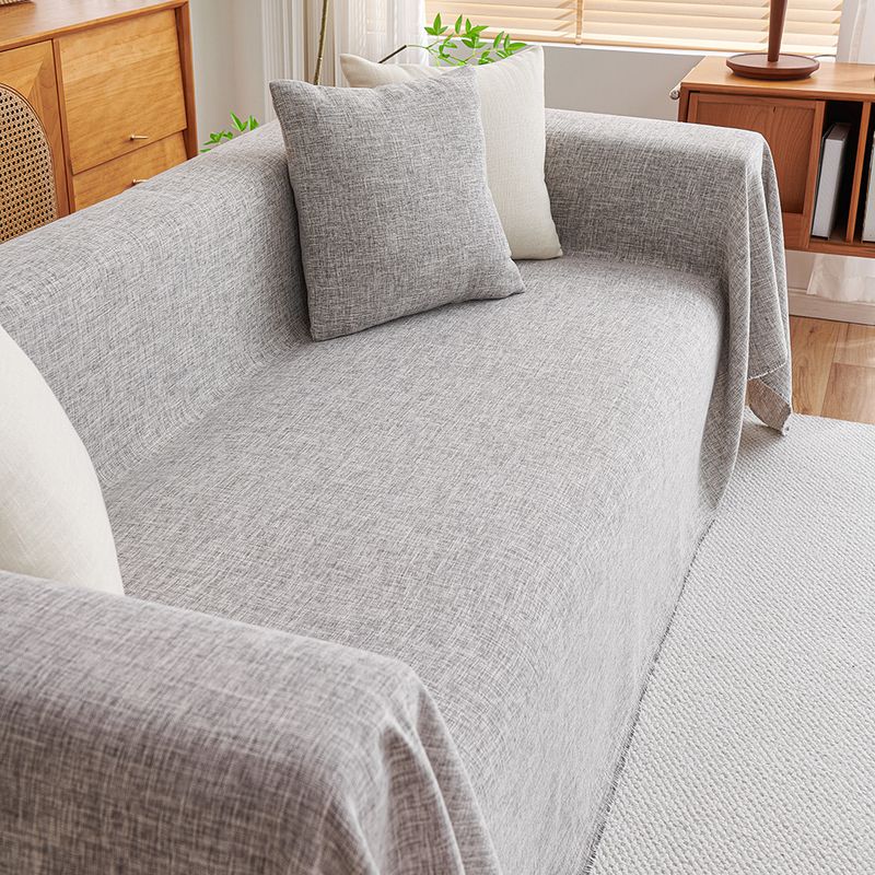 Minimalist Japanese Cotton And Linen Sofa Cover Pad Universal For All Seasons Non Slip Sofa Cover Blanket Full Cover Cover Cloth Stain Resistant_voghion.com