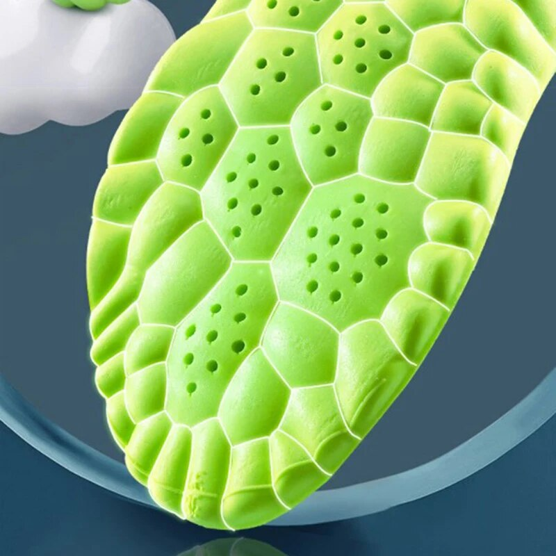1pair Comfort Sport Breathable Insoles For Shoes Sole Rubber Cushion Running Shock-Absorbant Deodorization Soft Pad_voghion.com