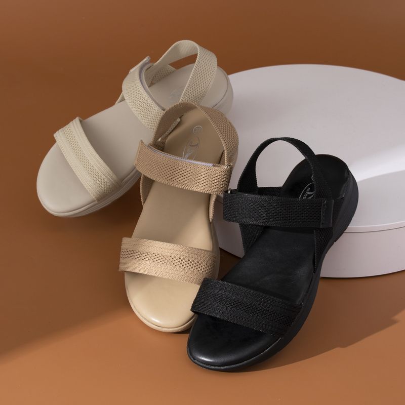 Sandali fatti a mano con suola spessa Pantofole Chaozhou per donna zeppa estiva resistente all'usura versatile abbigliamento outdoor Scarpe da spiaggia casual in velcro_voghion.com