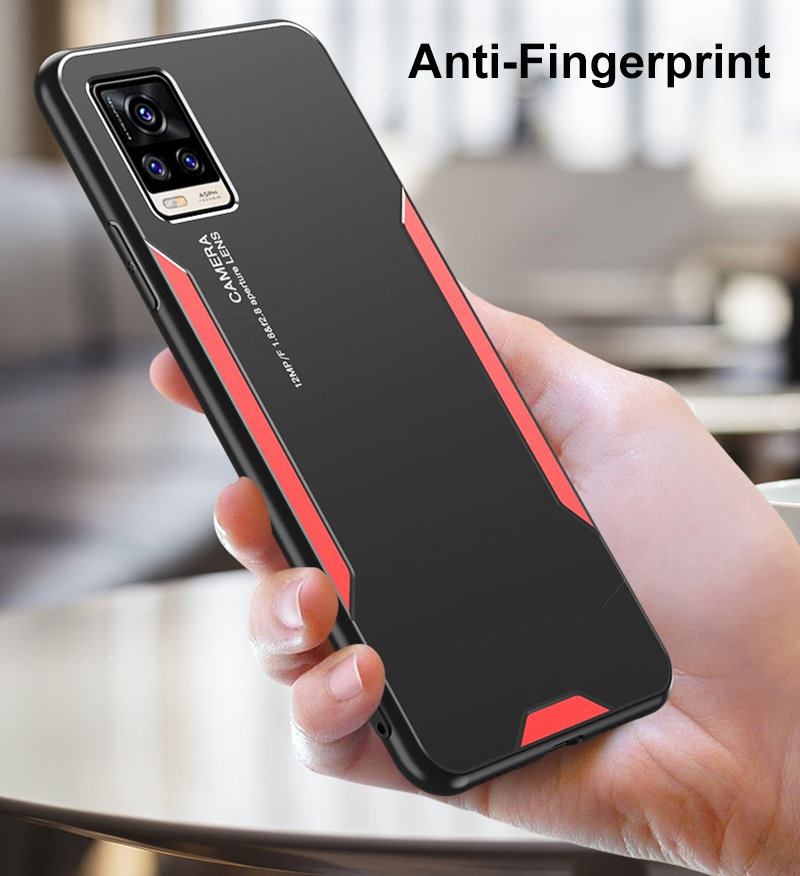 Custodia in metallo di alluminio per Vivo V20 V21 V21E V23 Pro V23E Custodia protettiva in silicone opaco per Vivo V9 V11i V11 V15 Pro V17_voghion.com