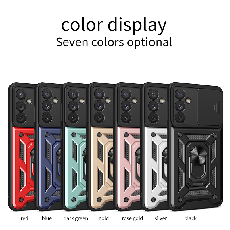 Funda deslizante para lente de cámara para Samsung Galaxy S22 S23 A53 A54 A33 Ultra S21 S20 A04 A04E A14 A34 A13 A23 Note 20, funda protectora para parachoques_voghion.com