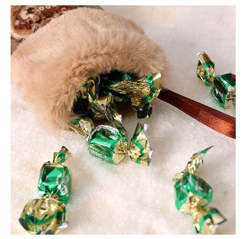 001 Nuova confezione combinata di tre misure con ciondolo per decorazione albero di Natale e sacchetto regalo di Babbo Natale e piccoli calzini_voghion.com