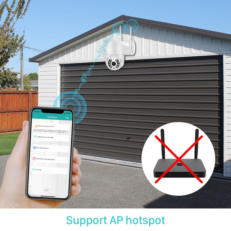 Security Cameras New WiFi Surveillance Camera AI Intelligent Surveillance Ball Camera With Cloud Storage_voghion.com