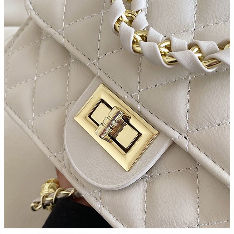 2024 Neue beliebte Umhängetasche Koreanische Ausgabe Einfache kleine quadratische Lingge Bestickte Fadenkette Umhängetasche für die Göttin_voghion.com