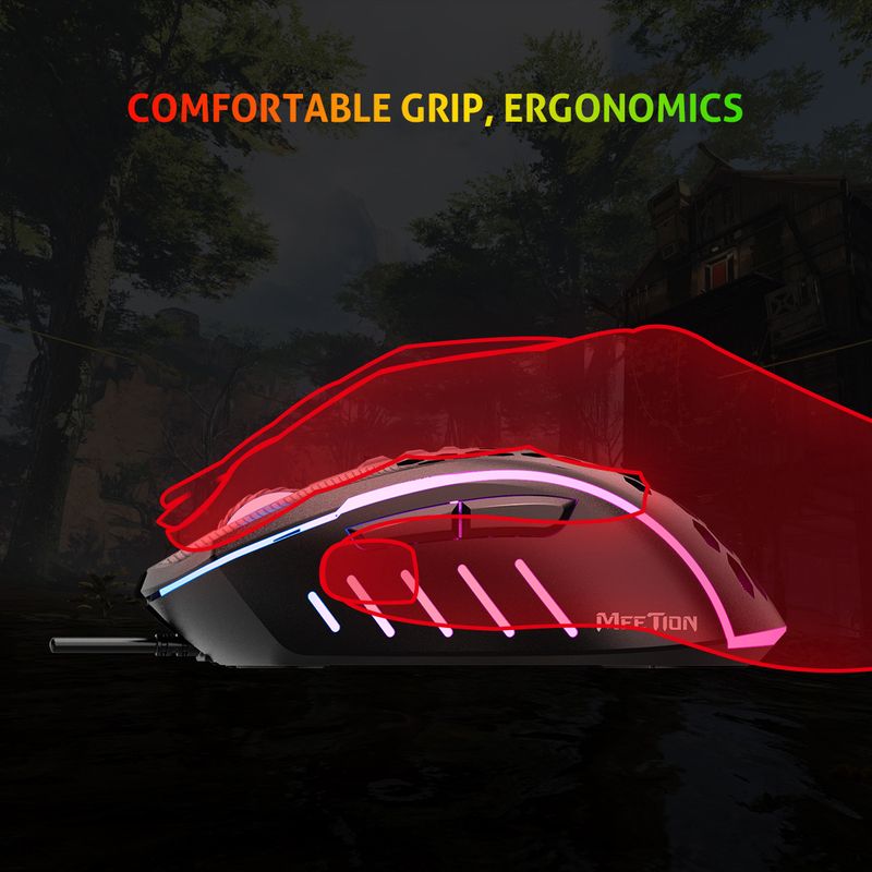 MEETION GM015 Free Cheap Honeycomb Ergonomic Silent Magic Rgb Wired Usb Gaming Mouse For Pc Computer Laptop_voghion.com