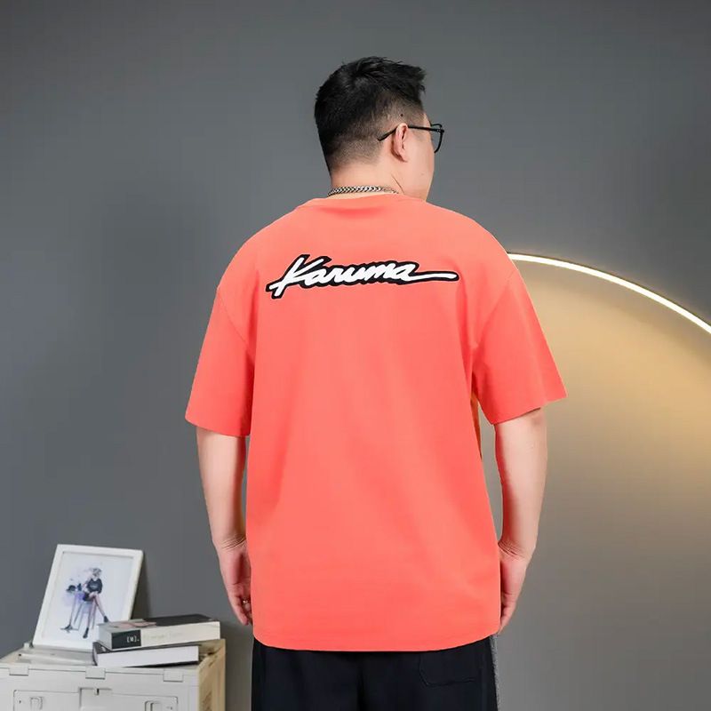 Summer New Large Stretch Short Plus Size Loose Fit Versatile Half Sleeve T-Shirt For Big And Tall Men Trendy Men's_voghion.com
