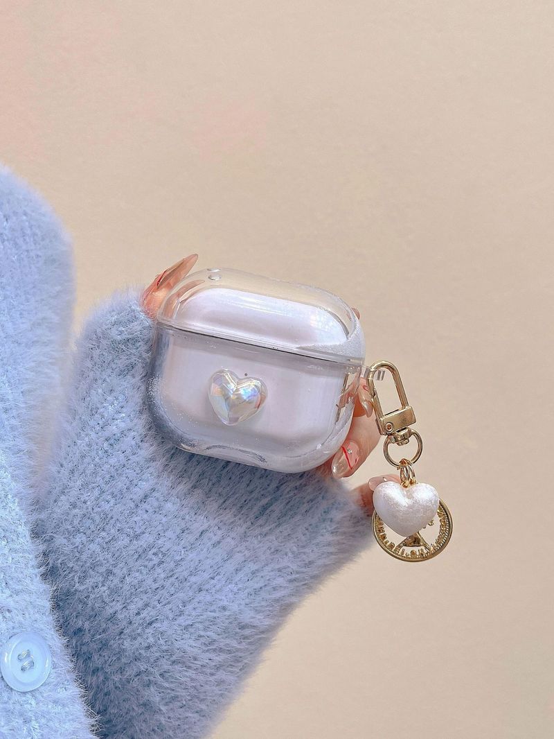 Three-dimensional laser love for Airpods 3 protective case niche Pro2 Bluetooth 1/2 generation earphone case quicksand_voghion.com