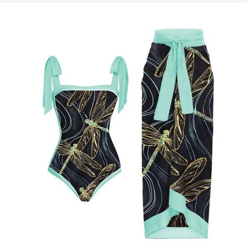 Vêtements pour femmes Maillot de bain une pièce conservateur couvrant le ventre Vacances Plage Source chaude Maillot de bain à manches courtes Bikini Bikini rétro_voghion.com