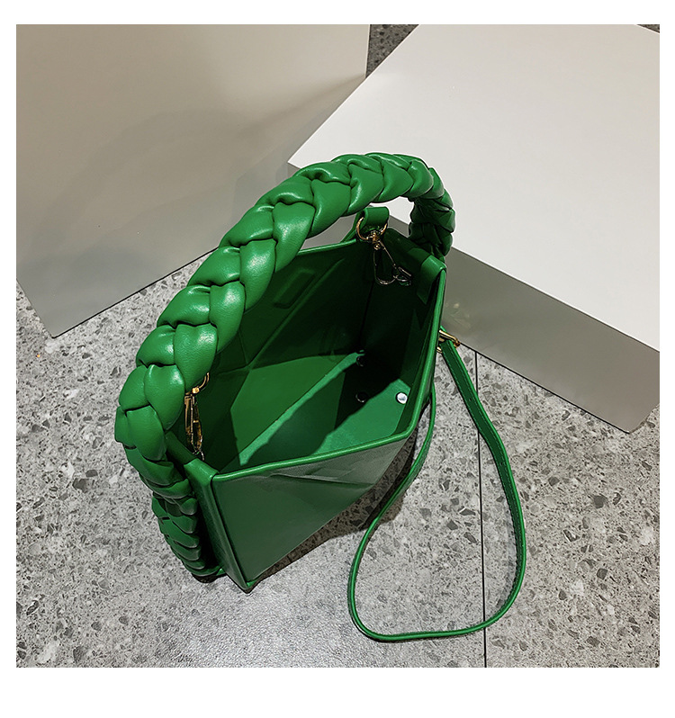 Nuova borsa a tracolla da donna Borsa a tracolla in tinta unita di tendenza personalizzata Borsa a triangolo irregolare da strada quotidiana Borsa pieghevole_voghion.com