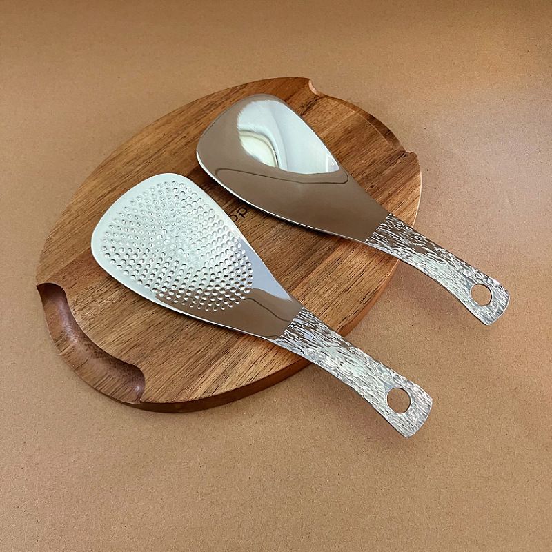 Aoliwo 304 Stainless Steel Non-Stick Household Non-Damaging Cooker Rice Scoop Serving Spoon_voghion.com