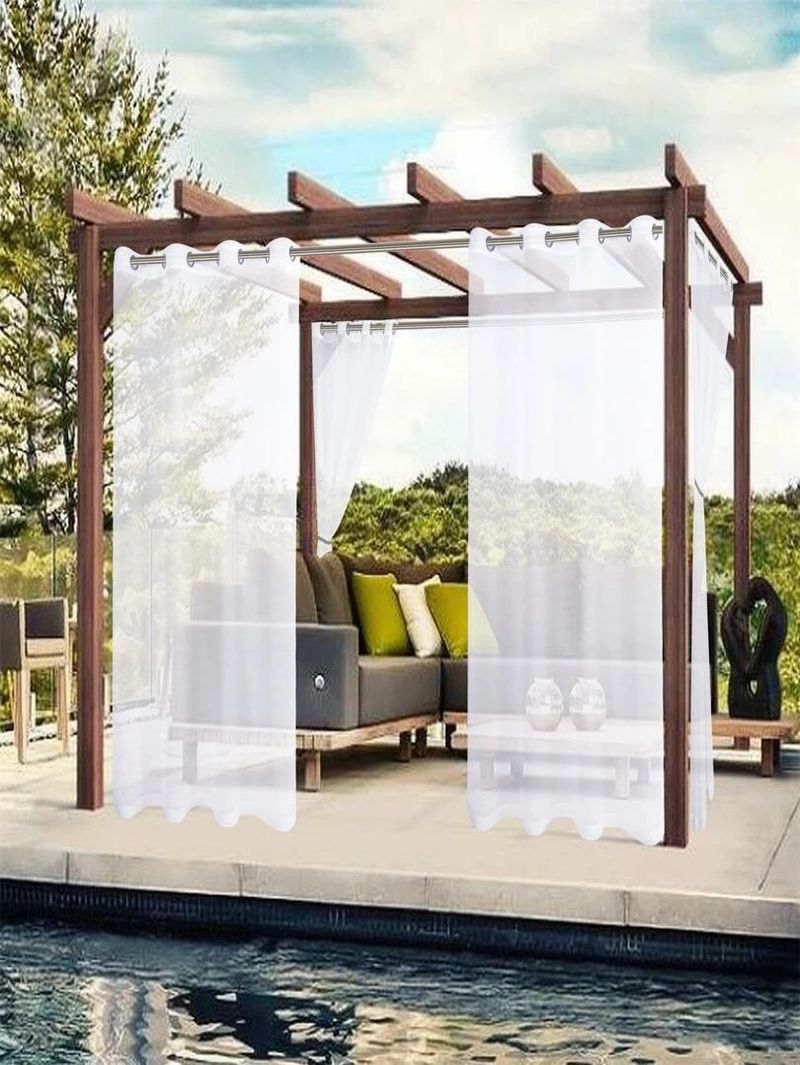 Outdoor Waterproof String Curtain - Durable Terylene Screen With Rainproof Finish (Weather Resistant)_voghion.com