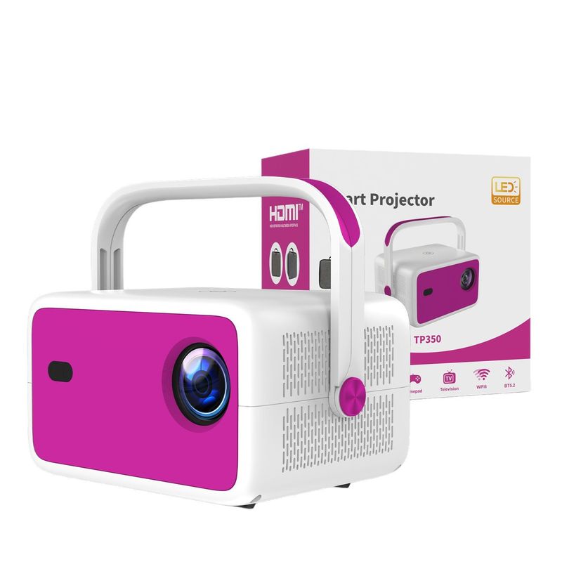 New HD 4K Wireless 1080p Portable Projector For Home Bedroom Wall Projection High Lumens_voghion.com