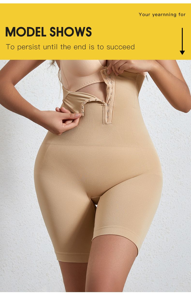 Damenunterwäsche, postpartale Taillenkontrolle, Bauchstraffung, Strumpfhose mit Knöpfen und Anpassung, nahtlose Boxershorts für große Körpergrößen_voghion.com
