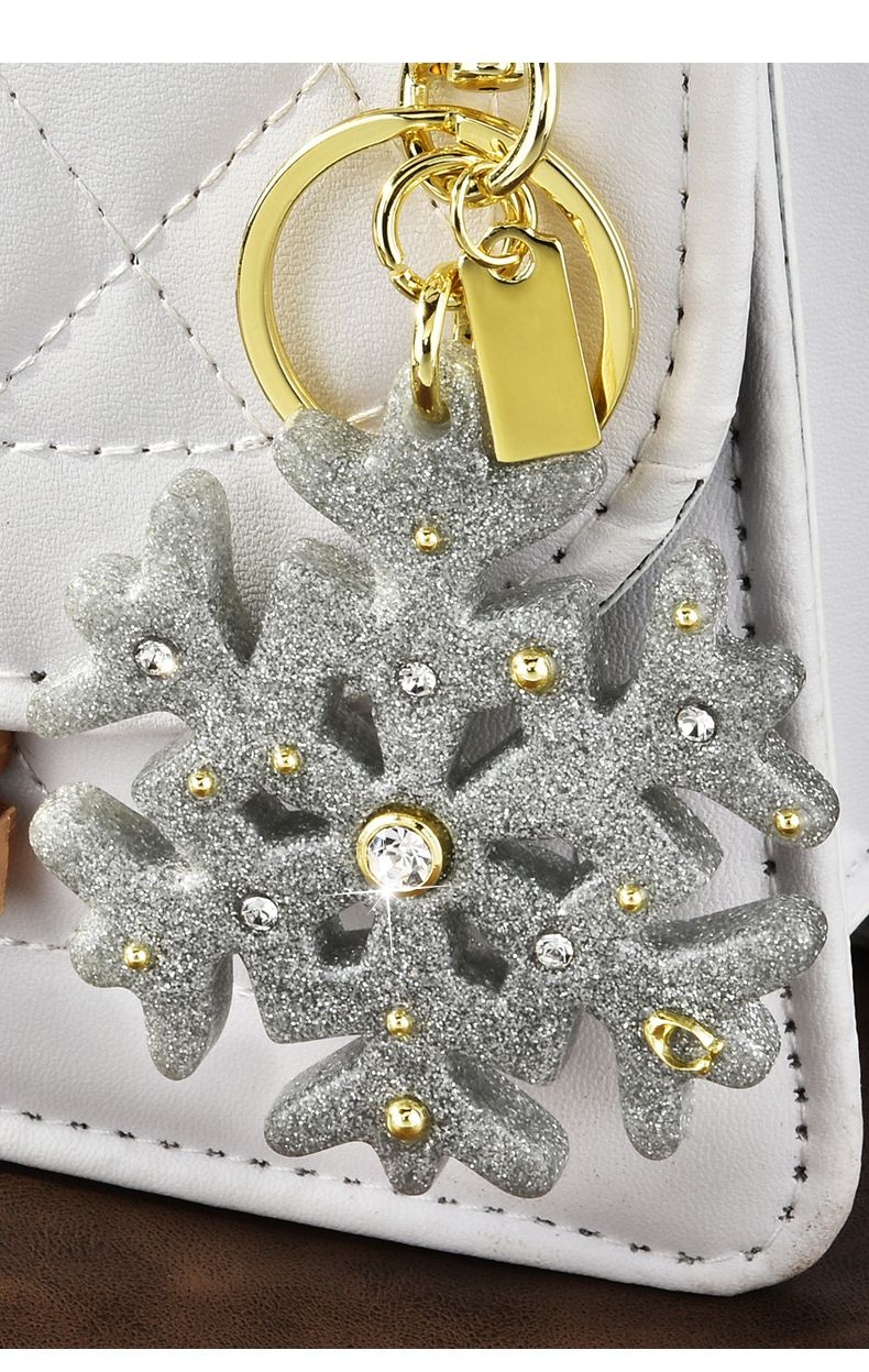 Dreamy Snowflake Keychain Bag Neie fashionable Cool Pendant_voghion.com
