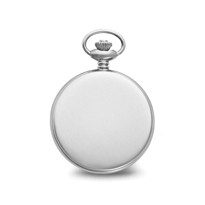 Charles Hubert Chrome-finish Stripe Design Pocket Watch_voghion.com