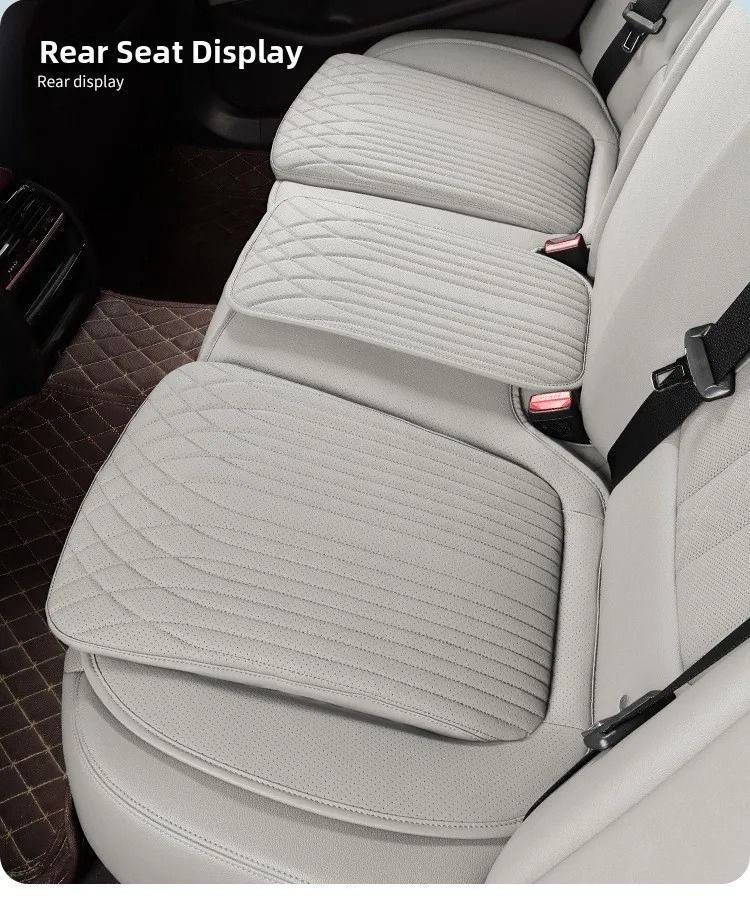New Breathable Nappa Leather Non-slip Car Sponge High Rebound Pad Cushion Four Seasons Universal Auto Seat_voghion.com