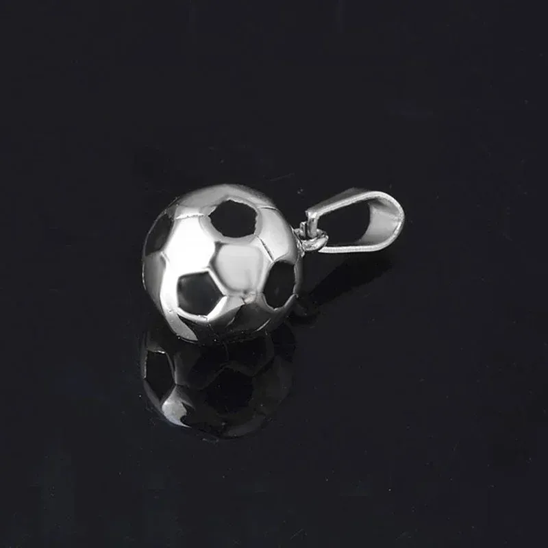 Ready Stock Summer Fashion Sports Football Stainless Steel Chain Boy's Men Necklace Jewelry Accessories for Creative Gift_voghion.com