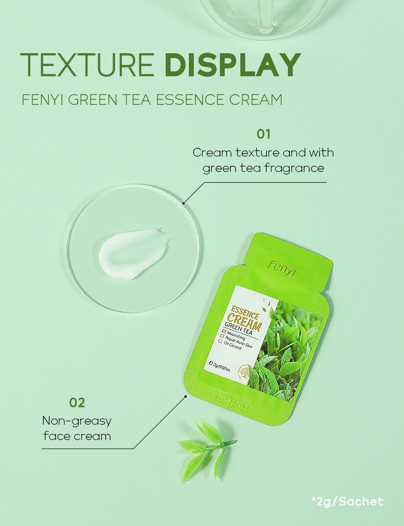 FENYI Grönt te 4 stycken hudvårdsprodukt Resestorlek Prov 1 stycke_voghion.com