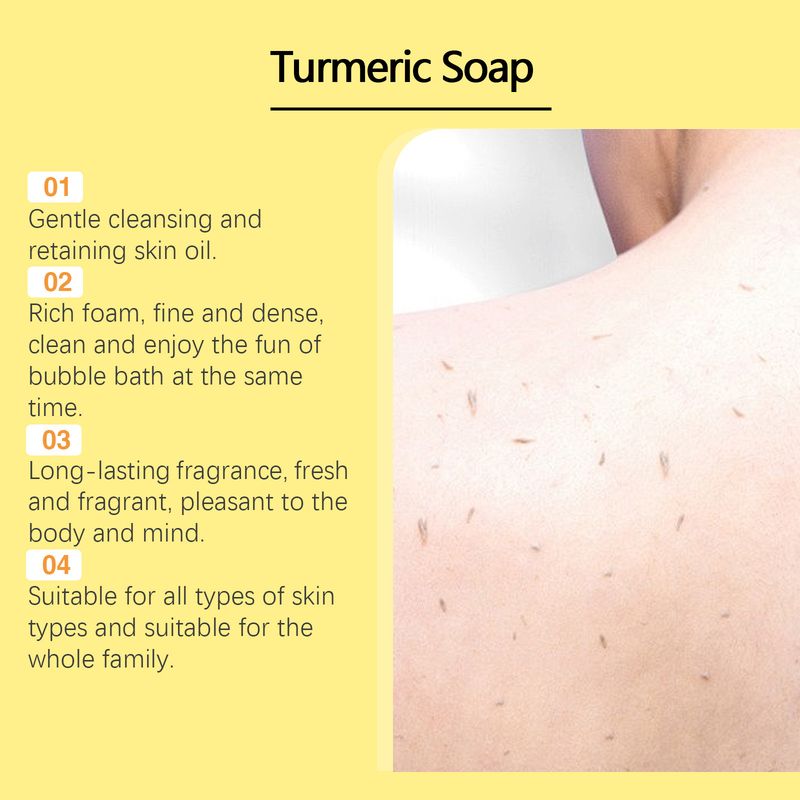 OceAura Turmeric Bath Soap Gently Cleans And Moisturizes The Skin And Body With A Clean And Refreshing Bath Soap_voghion.com