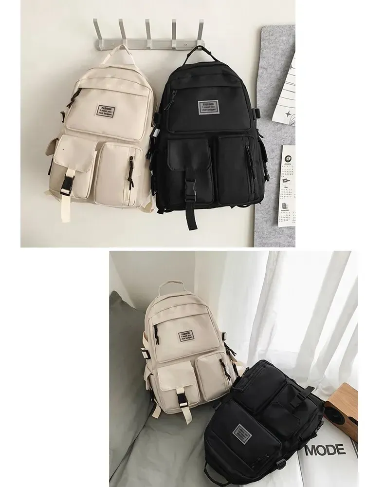 A Load Of Multipocket Men And Women Universal Nylon Largecapacity Leisure Simple Schoolbag Insert Buckle Computer_voghion.com