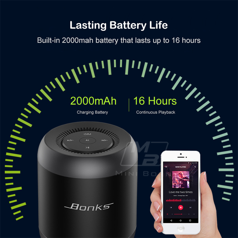 Mini Born Wireless Bluetooth Speaker Portable Mini Speaker Stereo Bass Sound Speakers Hands-free Calling Speaker Bluetooth 5.0 Wireless SpeakersWater_voghion.com