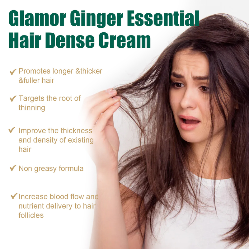 Dense Jaysuing Ginger Hair Essence Cream prevents loss, improves dryness, irritability, nourishes, strengthens_voghion.com