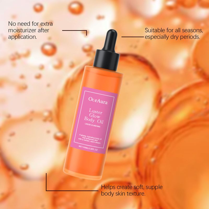 Hydraterende olie, lichtgewicht verzorgende olie voor het vormen en modelleren van lichaamslijnen_voghion.com