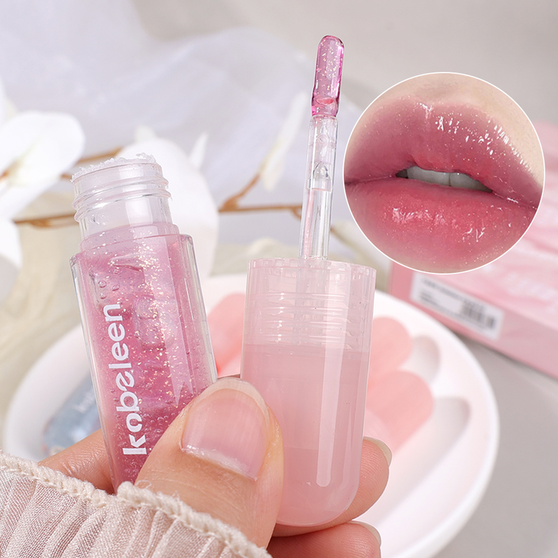 Waterproof mirror diamond lip gloss, long-lasting moisturizing, pearl lipstick, glittering, jelly lip gloss, f_voghion.com