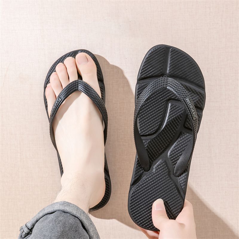 Mode Schwarz Massage Hausschuhe Männer Flip-Flops Verkauf Große Größe 50 Lässige Dias Männer Rutschfeste Strand Hausschuhe Für Männer Chanclas Hombre_voghion.com