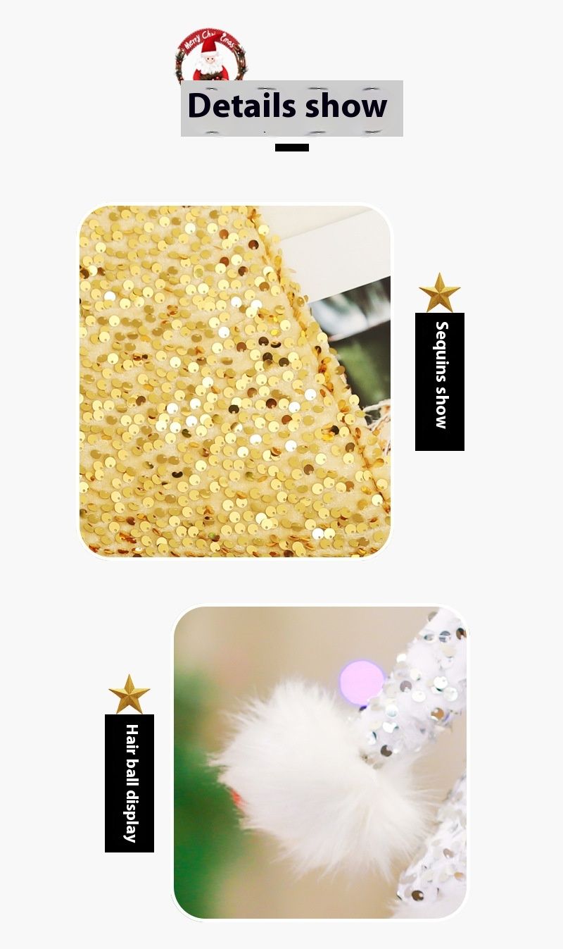 Dekorationsbedarf, hochwertige Pailletten, Plüschkanten, Hüte, Partydekorationen, Weihnachtsmützen_voghion.com