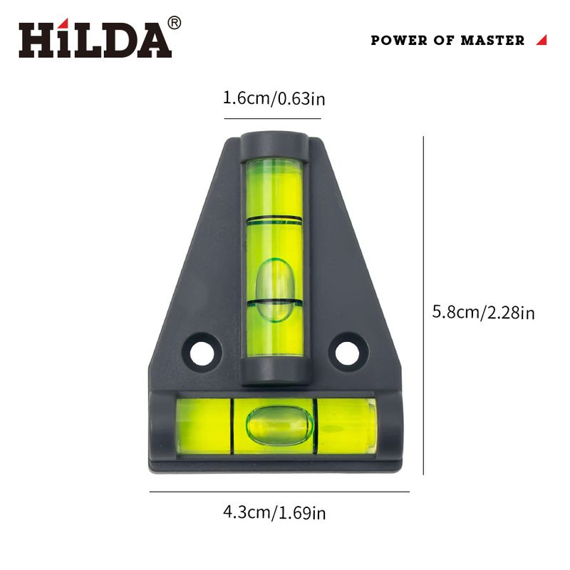 Magnetic Aluminum Level Tool – 140mm Mini Bubble Level For DIY, Construction & Wall Hanging – Lightweight & Durable With 1mm Precision_voghion.com