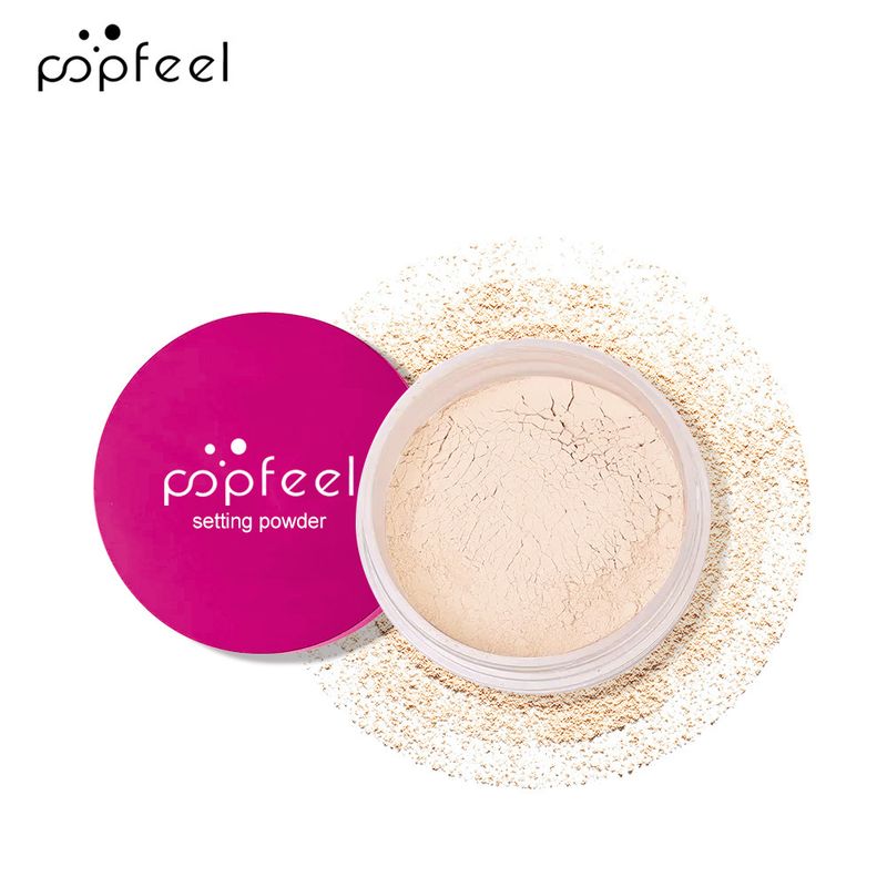 Poudre de maquillage POPFEEL, lisse, mate, douce et légère, poudre libre, anti-cernes, pores invisibles, maquillage longue tenue_voghion.com