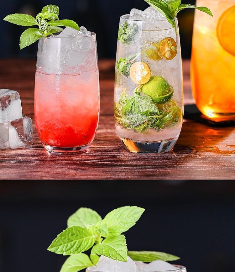 Mojito Cocktail Highball Longdrink Collins Saft Tasse Wein Mixglas_voghion.com