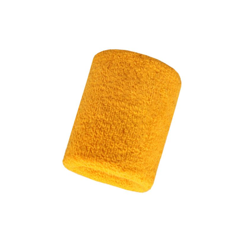 Solid Color Sweat Absorbent Towel Badminton Sports Fiess Running Wristband Protective Gear Booster Belt Wholesale_voghion.com
