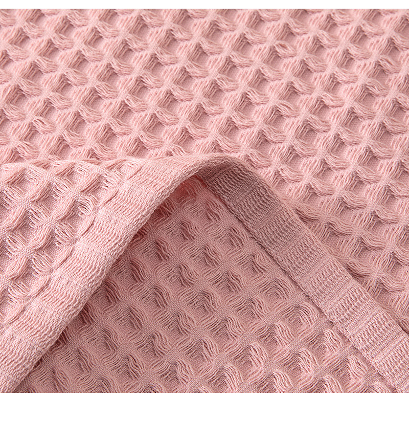 Waffle Weave Cotton Bath Towel - Large 70x140cm Ultra Soft & Highly Absorbent (Honeycomb Texture Quick-Dry Luxury Hotel Grade)_voghion.com