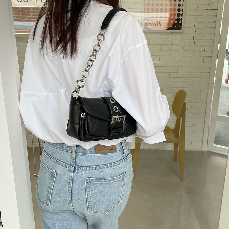 Niche Design Corrente Círculo Mini Axila Primavera/Verão 2024 Nova Moda Stick Um Ombro Pequena Bolsa_voghion.com