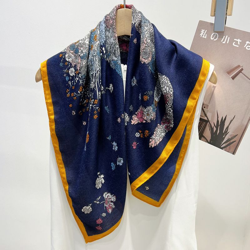 2024 nuova sciarpa quadrata in lino di cotone di alta qualità per donna, versatile per primavera ed estate, piccola sciarpa di seta, capelli legati_voghion.com