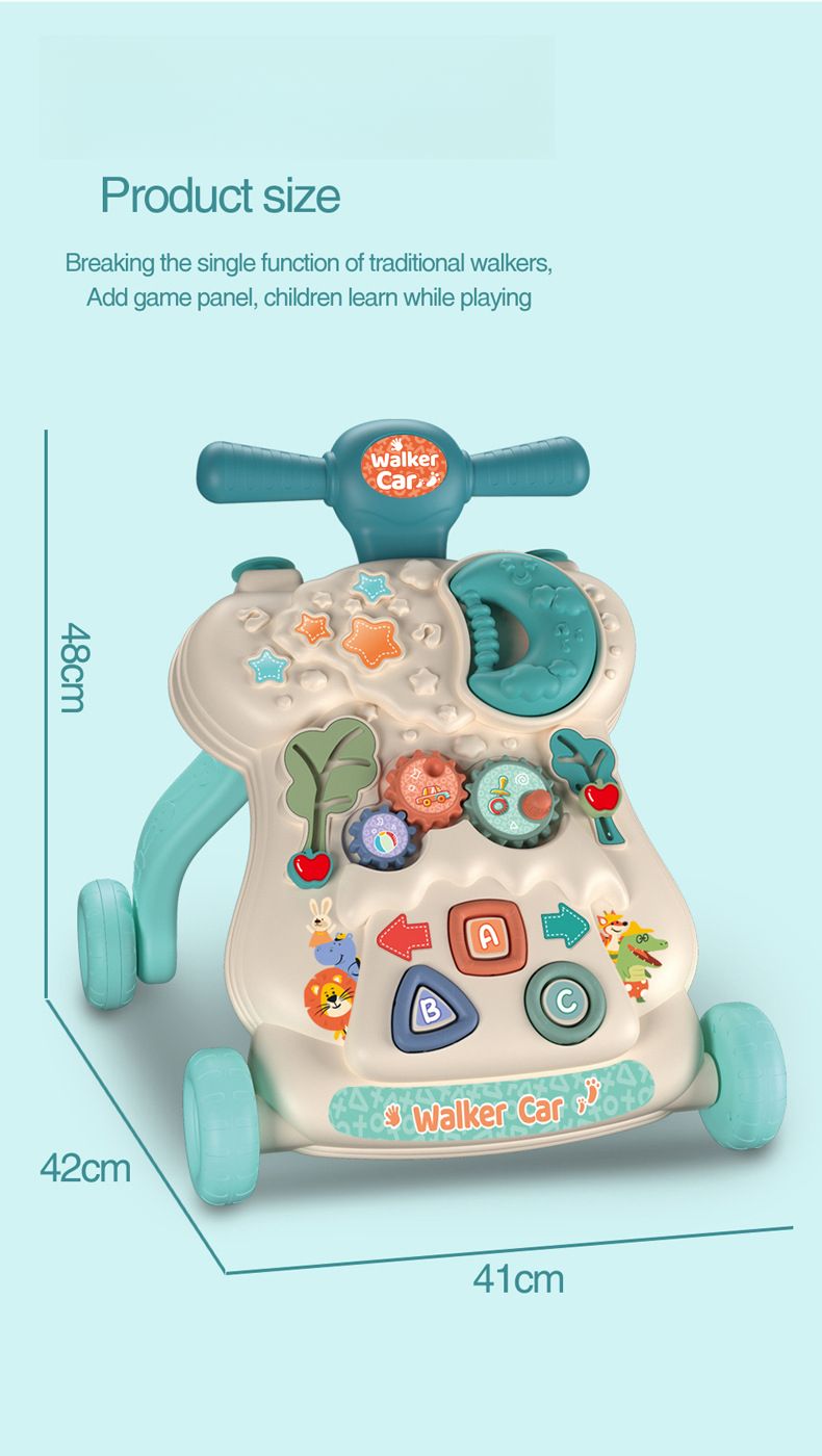 Cochecito de bebé 6 en 1, juguete musical, andador para aprender a caminar, de 0 a 36 meses_voghion.com