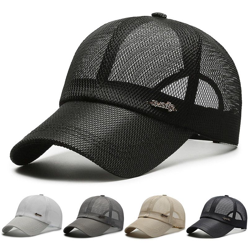 Canada Summer For Men Letter Mesh Baseball Cap Sports Sun Visor Breathable Snapback Hat Male Outdoor Stylish Simple_voghion.com
