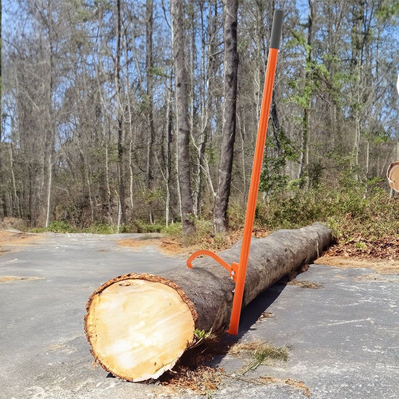 VEVOR Cant Hook Tool 59 In Heavy Duty Steel Log Roller Forestry Logging Tools_voghion.com