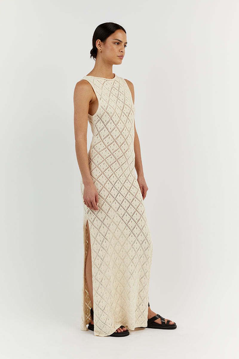 Women's Clothing beach vacation sexy long skirt knitted slit dress summer women_voghion.com