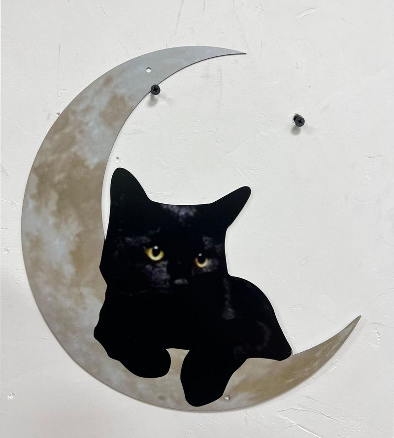 Tovarniška dobava Čezmejna neodvisna postaja Severnoameriška kovinska stenska umetnost Mačka Notranja dnevna soba Dekorativne kovinske obrti_voghion.com