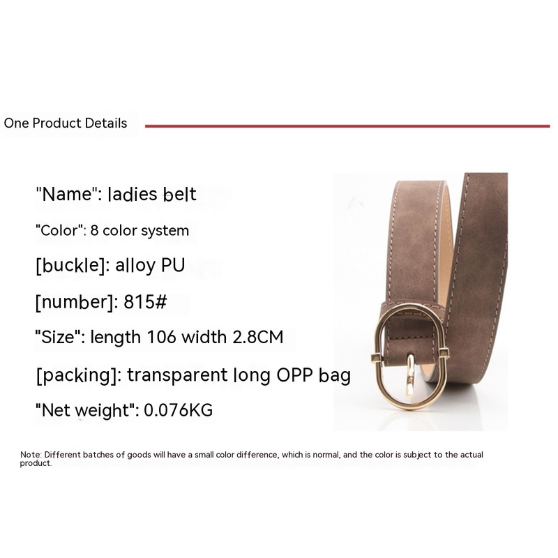 2023 Cintura da donna di nuova vendita Pulsante giapponese Moda opaca Cintura in PU di alta qualità Abbigliamento per ragazze Cinghie decorative abbinate_voghion.com