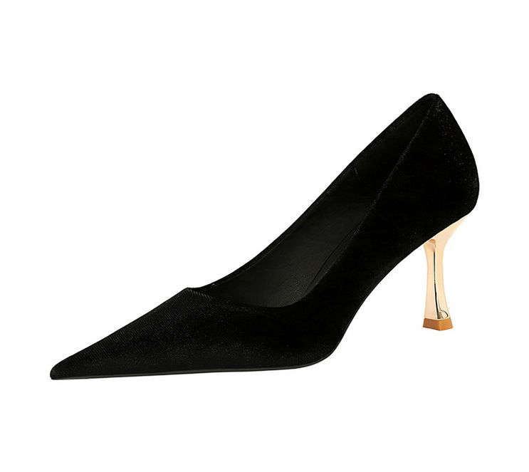 1818-2 Scarpe singole con tacco alto in metallo Xishi, stile banchetto, alla moda e minimaliste, con punta bassa e in camoscio_voghion.com