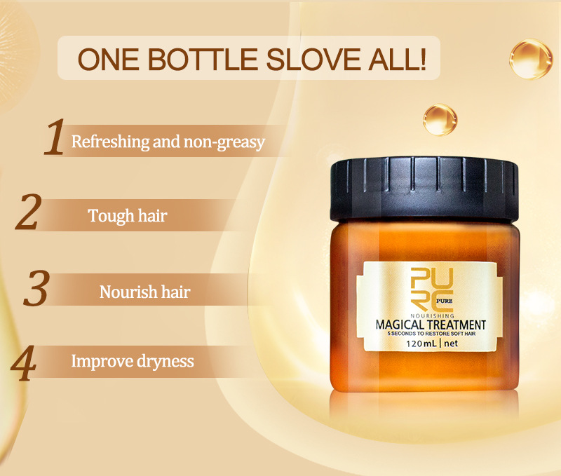 PURC Dry Fury Unable to Grasp Non Steaming Baked Oil Cream Fluffy and Smooth Women's Fragrance Repair Hair Mask_voghion.com