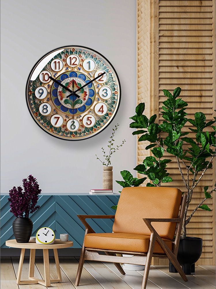 Ultra-leise 7107 Kreative Wohnzimmer Licht Luxus Einfache Moderne Persönlichkeit Home Wand Quarzuhr_voghion.com