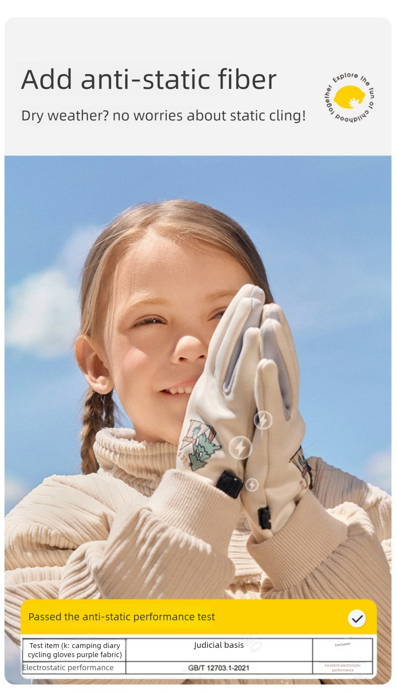 Lemon Baby Kinder-Skihandschuhe für Jungen und Mädchen, wasserdicht, warm, Fleece, für Herbst und Winter, zum Reiten, Fingerhandschuhe für Outdoor-Aktivitäten._voghion.com